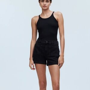 Madewell Black Jean Shorts